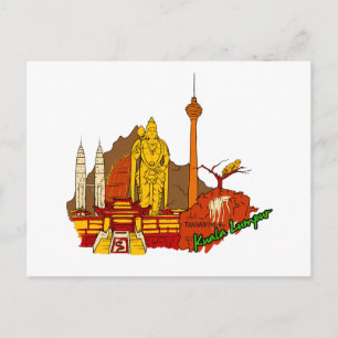 Kuala Lumpur - Mayalsia.png Postkarte