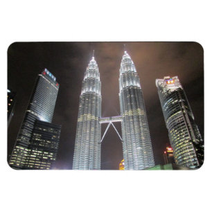 Kuala Lumpur Nachttürme Magnet