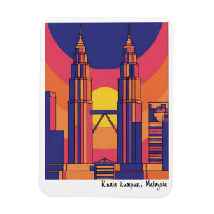 Kuala Lumpur Petronas-Zwillings­türme Magnet