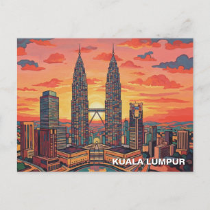 Kuala Lumpur Petronas-Zwillingstürme Postkarte