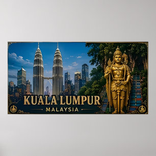 🧲 Kuala Lumpur-Reiseerinnerung für Urlaubstage 🧲 Poster
