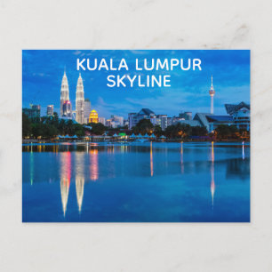Kuala Lumpur Skyline Postkarte