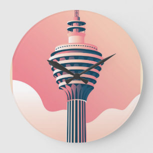 Kuala Lumpur Tower Große Wanduhr