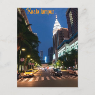Kuala Lumpur Vintage Reise Postkarte