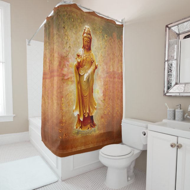Kuan Yin Duschvorhang (Beispiel)