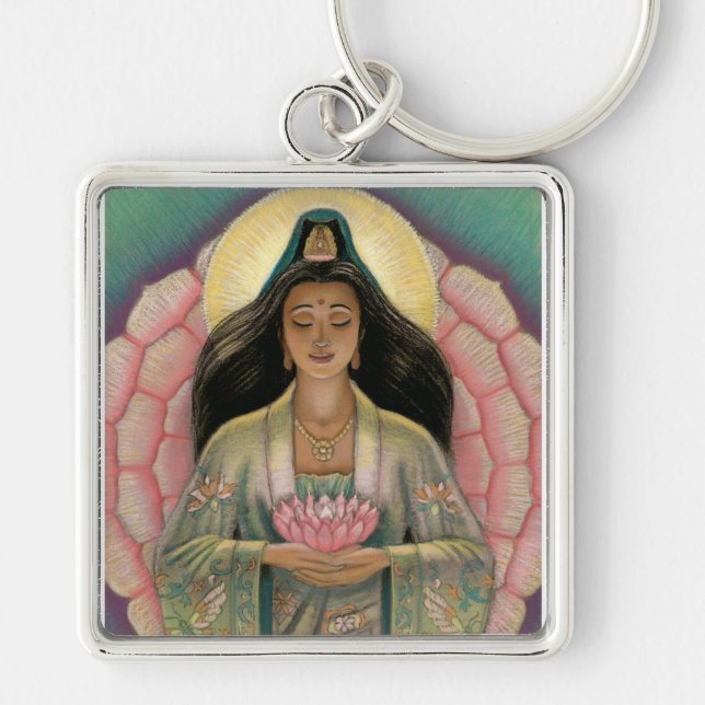 Kuan Yin Göttin des Mitleids Schlüsselanhänger (Vorne)