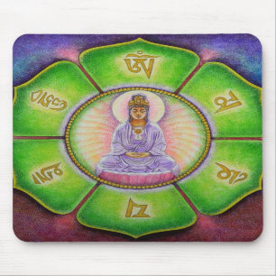Kuan Yin "OM Mani Padme Summen" Mousepad