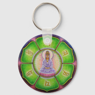 Kuan Yin Schlüsselanhänger "Om Mani Padme Hum"