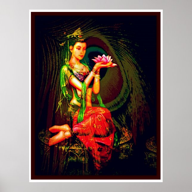 Kuan Yin und die Pfauenfeder Poster (Vorne)