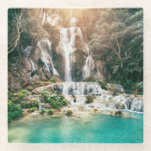 Kuang Si Falls  Luang Prabang Glasuntersetzer