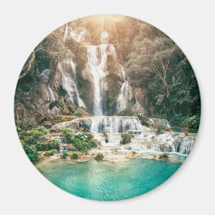 Kuang Si Falls  Luang Prabang Magnet