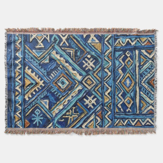 Kuba Amazigh Impasto Wurfdecke | Afrikanische Sakr Decke