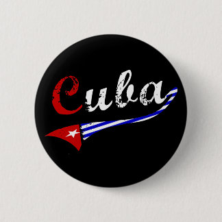 Kuba-Button mit kubanischen Flaggenfarben Button