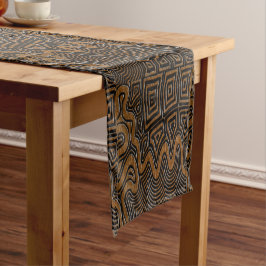 Kuba Cloth Pattern Table Runner: Kurzer Tischläufer