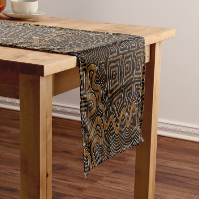 Kuba Cloth Pattern Table Runner: Kurzer Tischläufer (Beispiel)