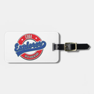 Kuba-Entdecker in Abenteuer Logo Classic Round st Gepäckanhänger