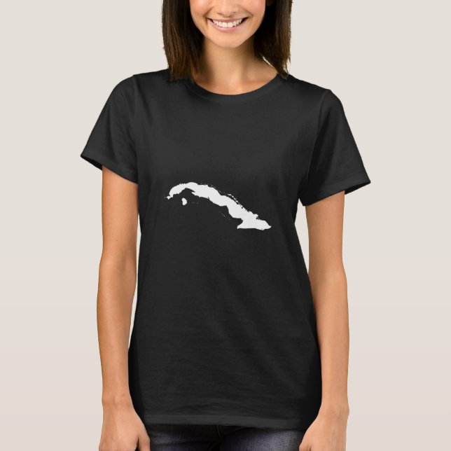 Kuba Flag Map - Kuba T-Shirt (Vorderseite)