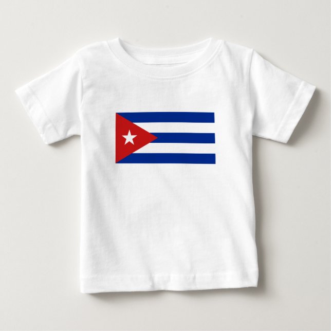 Kuba-Flagge Baby T-shirt (Vorderseite)