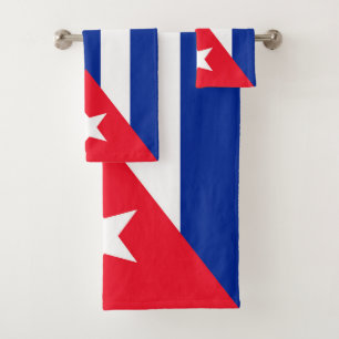 Kuba-Flagge Badhandtuch Set