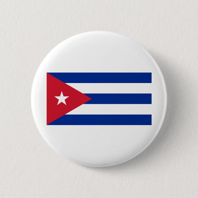 Kuba-Flagge Button (Vorderseite)