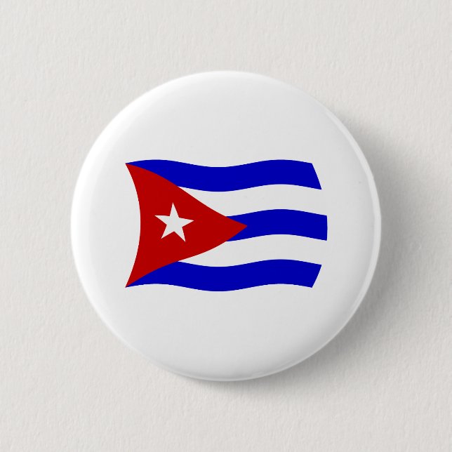 Kuba-Flagge-Button Button (Vorderseite)