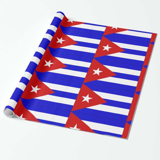 Kuba-Flagge Geschenkpapier (Ungerollt)