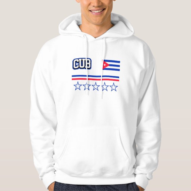 Kuba-Flagge Hoodie (Vorderseite)