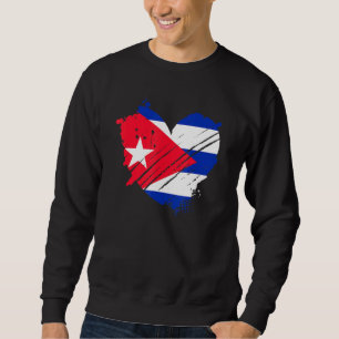 Kuba-Flagge Ich Liebe Kuba Es Ist In Meiner Dna Fü Sweatshirt