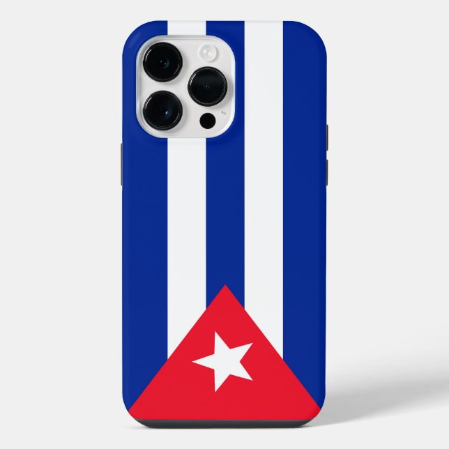 Kuba-Flagge iPhone 14 Pro Max Hülle (Rückseite)