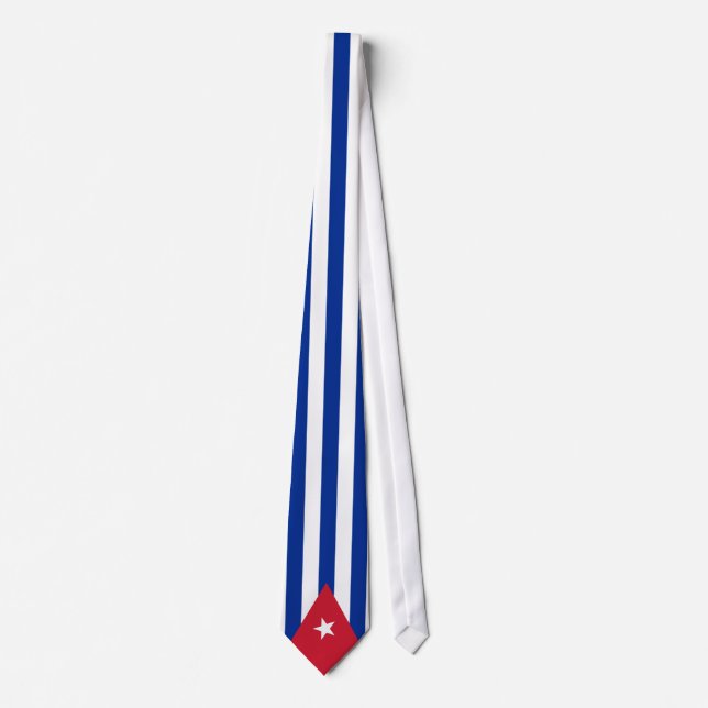 Kuba-Flagge Krawatte (Vorderseite)