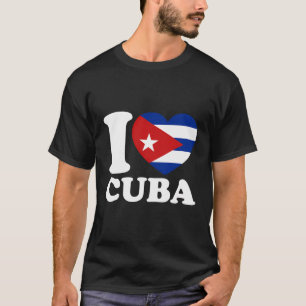 Kuba Flagge Kuba Reise Kuba Karte I Liebe Kuba T-Shirt