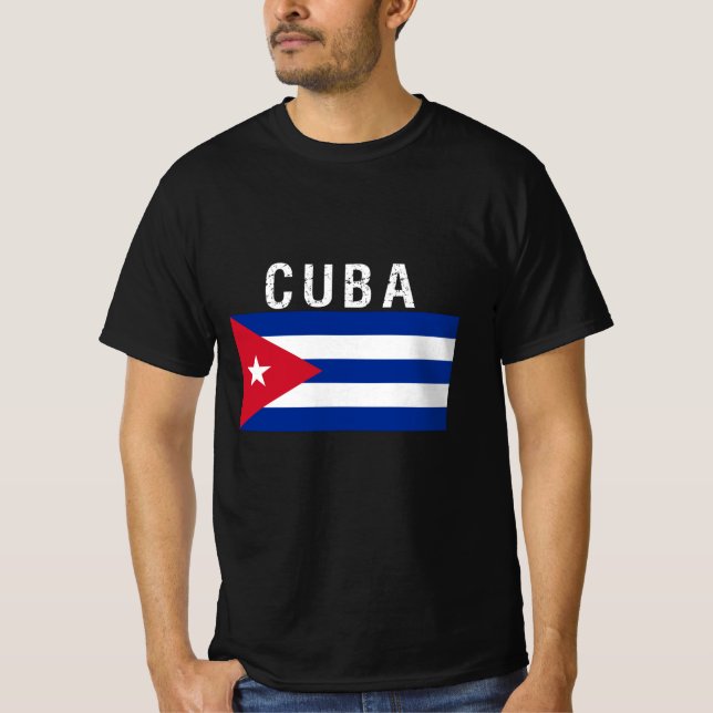 Kuba, Flagge Kubas T-Shirt (Vorderseite)