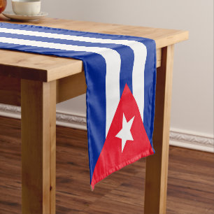 Kuba-Flagge Kurzer Tischläufer