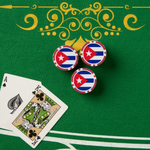 Kuba-Flagge Pokerchips