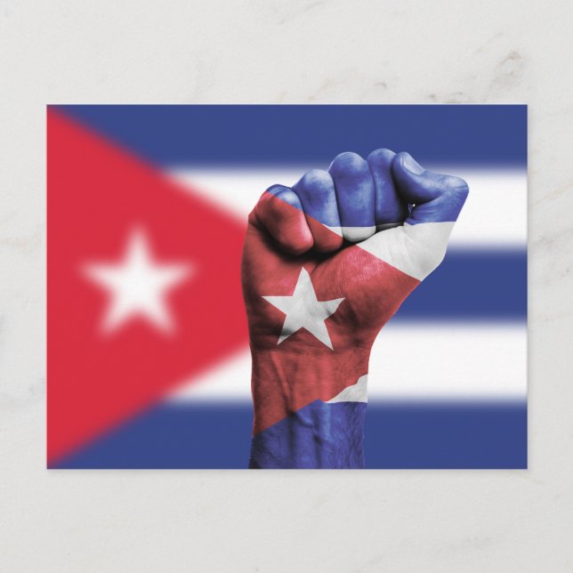 Kuba-Flagge Postkarte (Vorderseite)