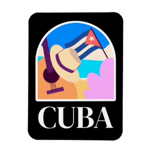 Kuba-Flagge Salsa Vintage Magnet
