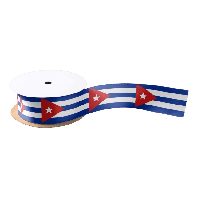 Kuba-Flagge Satinband (Spule)