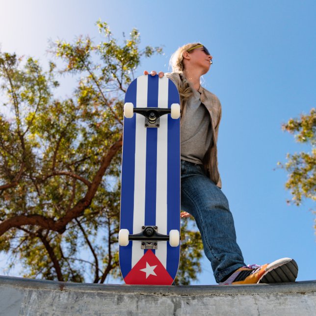 Kuba-Flagge Skateboard (Außenbereich 1)