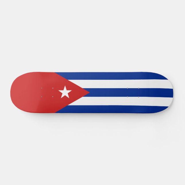 Kuba-Flagge Skateboard (Horizontal)