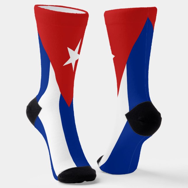 Kuba-Flagge Socken (Gewinkelt)