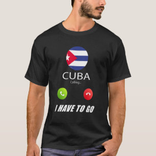 Kuba-Flagge Souvenir Kuba ruft an T-Shirt