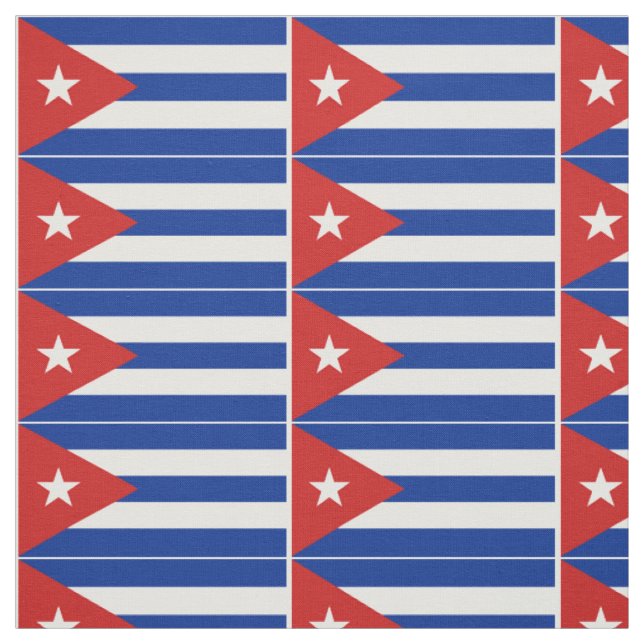 Kuba-Flagge Stoff (Muster)
