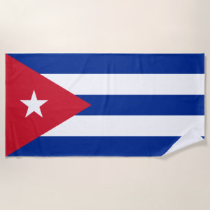 Kuba-Flagge Strandtuch