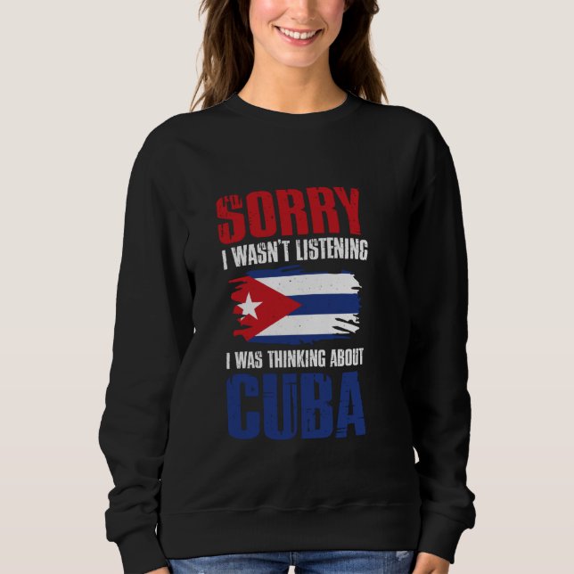 Kuba-Flagge Sweatshirt (Vorderseite)