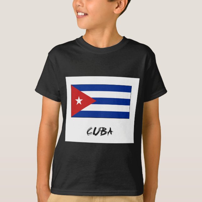 Kuba-Flagge T-Shirt (Vorderseite)