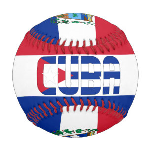 Kuba Flagge und Wappen Patriotisch Baseball