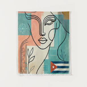 Kuba-Flagge Wandteppich