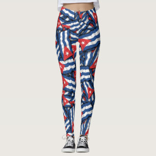 Kuba-Flaggen-Muster Leggings