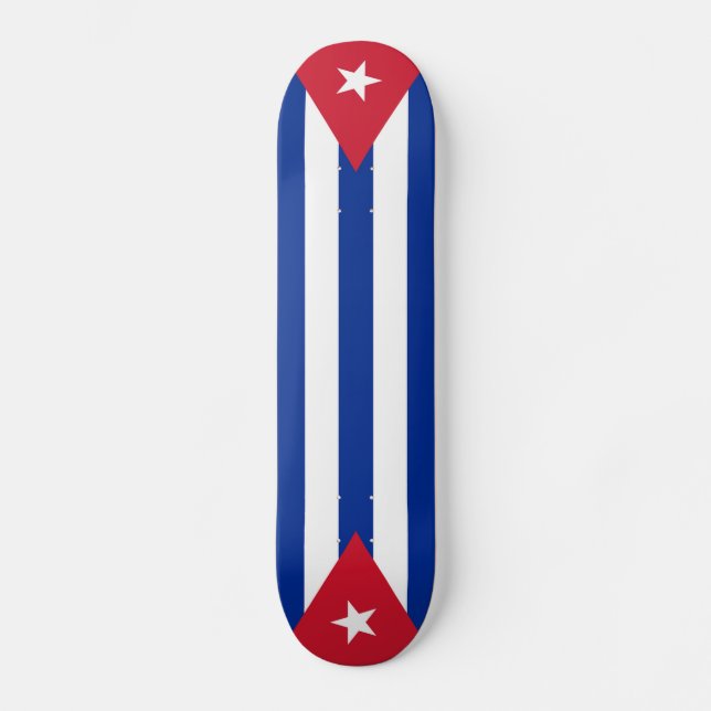 Kuba-Flaggen, zweimal Skateboard (Vorderseite)