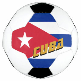 Kuba-Fußball und kubanische Flagge / Sport Fußball